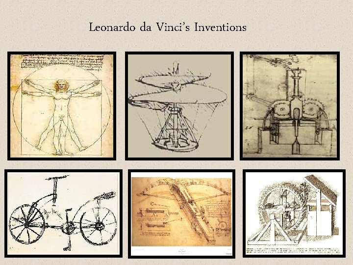 Leonardo da Vinci’s Inventions 