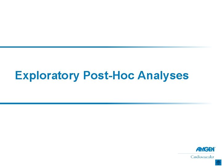 Exploratory Post-Hoc Analyses 