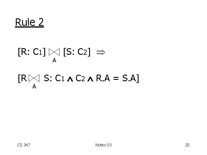 Rule 2 [R: C 1] [R CS 347 A A [S: C 2] S: