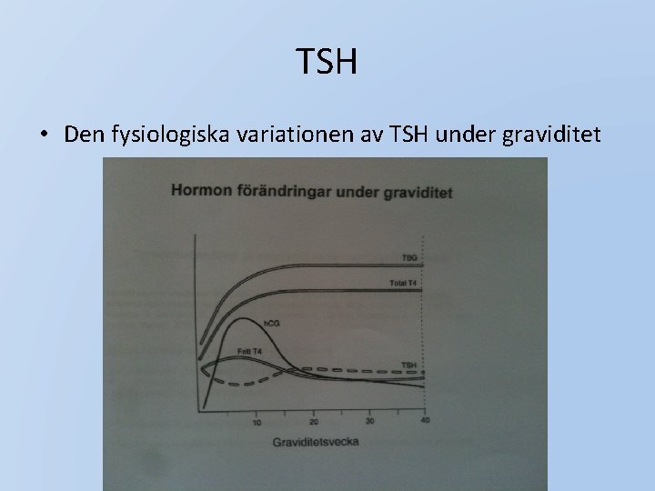 TSH • Den fysiologiska variationen av TSH under graviditet Gunnar Möllerström 