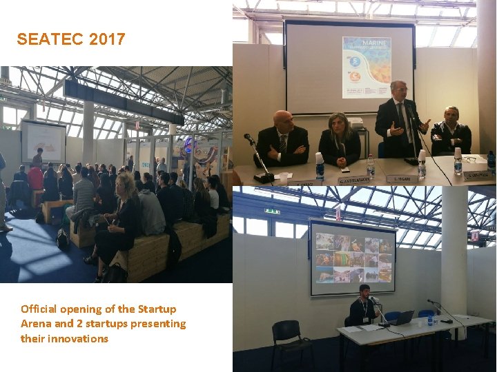 SEATEC 2017 Official opening of the Startup Arena and 2 startups presenting their innovations