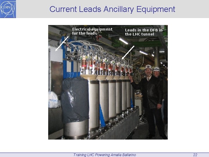 Current Leads Ancillary Equipment Electrical equipment for the leads Leads in the DFB in