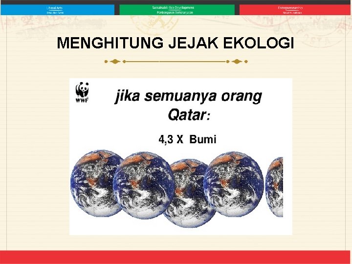 MENGHITUNG JEJAK EKOLOGI 