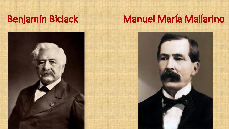 Benjamín Biclack Manuel María Mallarino 