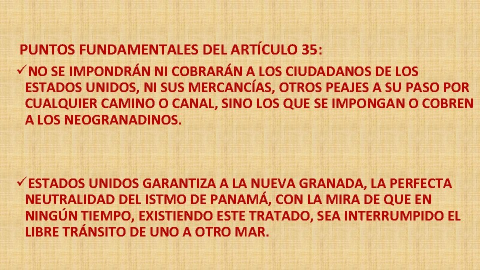 PUNTOS FUNDAMENTALES DEL ARTÍCULO 35: üNO SE IMPONDRÁN NI COBRARÁN A LOS CIUDADANOS DE