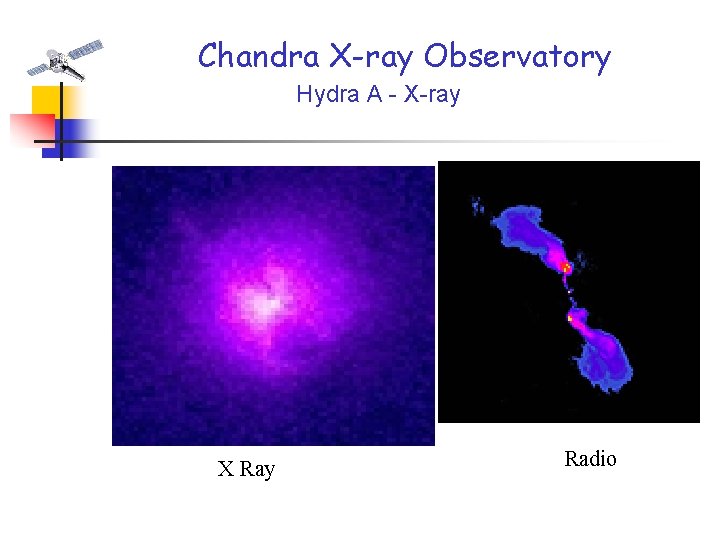 Chandra X-ray Observatory Hydra A - X-ray X Ray Radio 