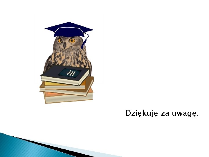 Dziękuję za uwagę. 