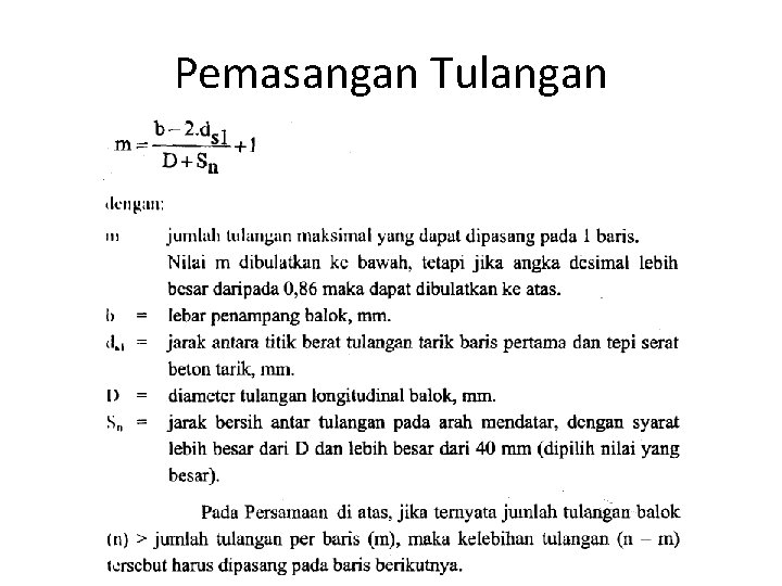 Pemasangan Tulangan 
