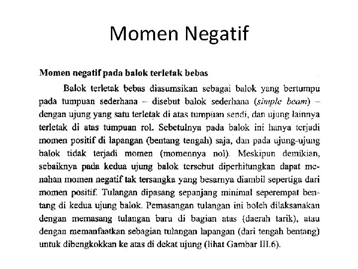 Momen Negatif 