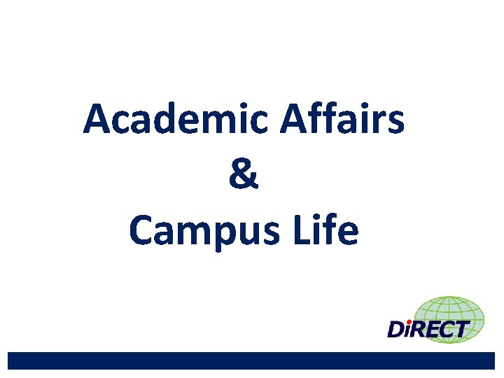 Academic Affairs & Campus Life 