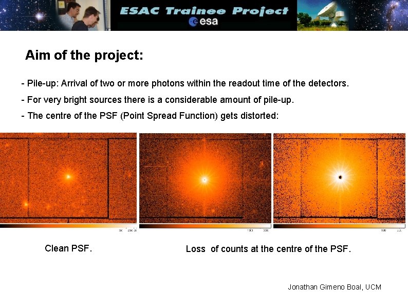 Aim of the project: - Pile-up: Arrival of two or more photons within the