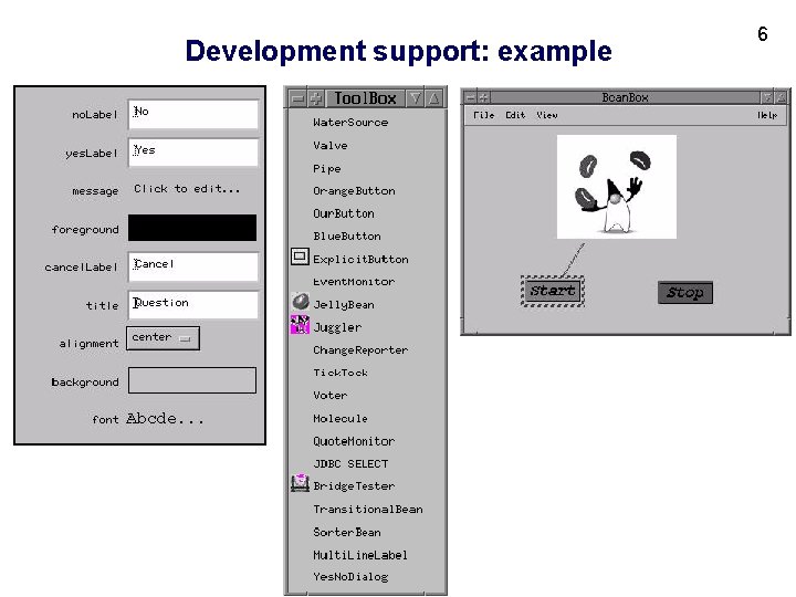 Development support: example 6 