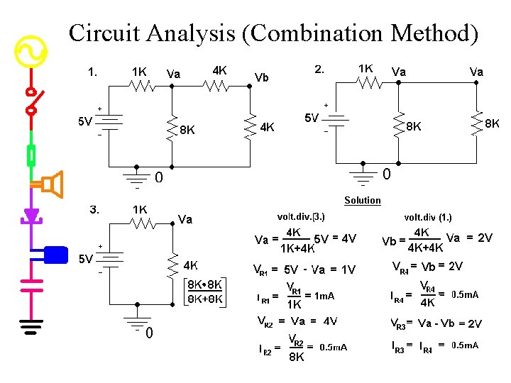 Circuit Analysis (Combination Method) 