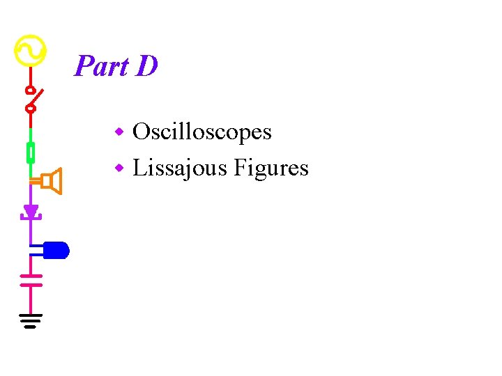 Part D Oscilloscopes w Lissajous Figures w 