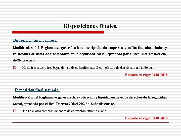 Disposiciones finales. Disposición final primera. Modificación del Reglamento general sobre inscripción de empresas y