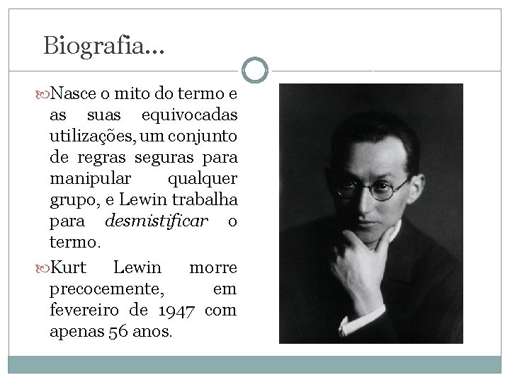 Biografia. . . Nasce o mito do termo e as suas equivocadas utilizações, um