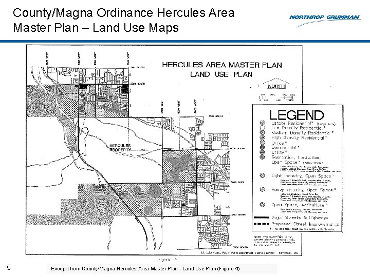 County/Magna Ordinance Hercules Area Master Plan – Land Use Maps 5 Exceprt from County/Magna