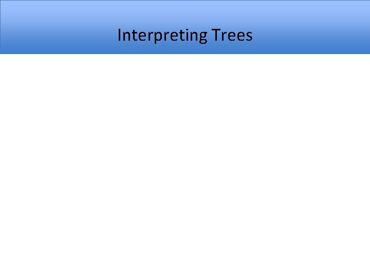 Interpreting Trees 