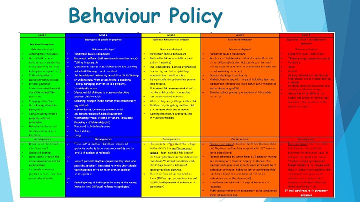 Behaviour Policy 