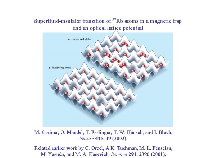 Superfluid-insulator transition of 87 Rb atoms in a magnetic trap and an optical lattice