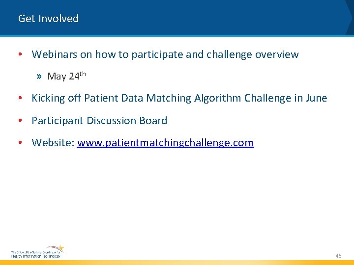 Get Involved • Webinars on how to participate and challenge overview » May 24