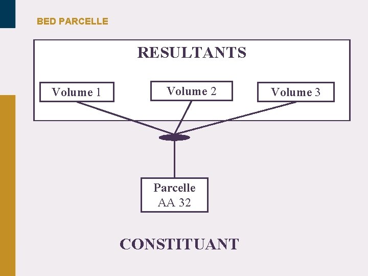BED PARCELLE RESULTANTS Volume 1 Volume 2 Parcelle AA 32 CONSTITUANT Volume 3 