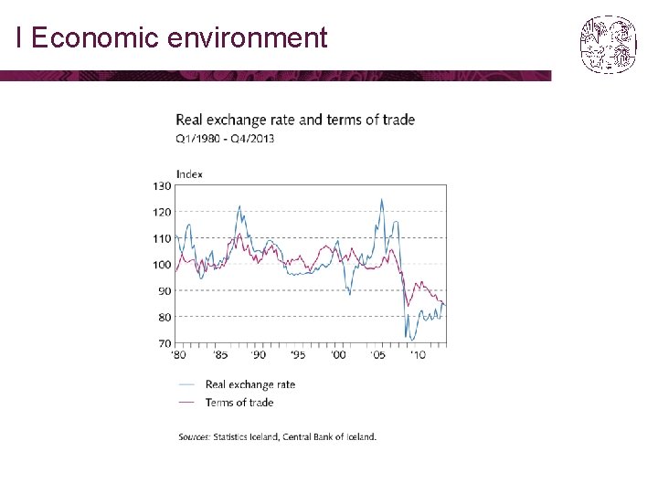 I Economic environment 