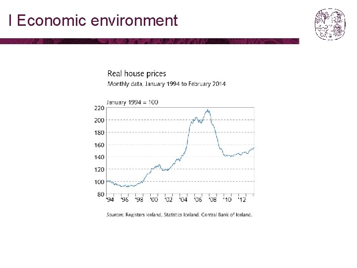 I Economic environment 