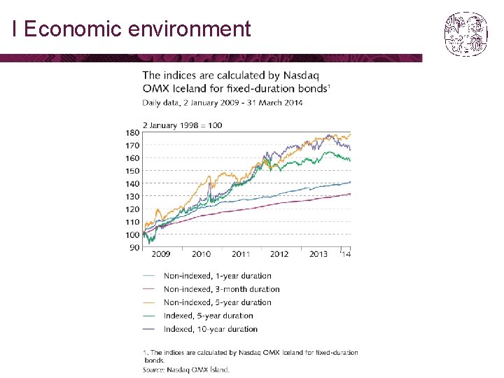 I Economic environment 