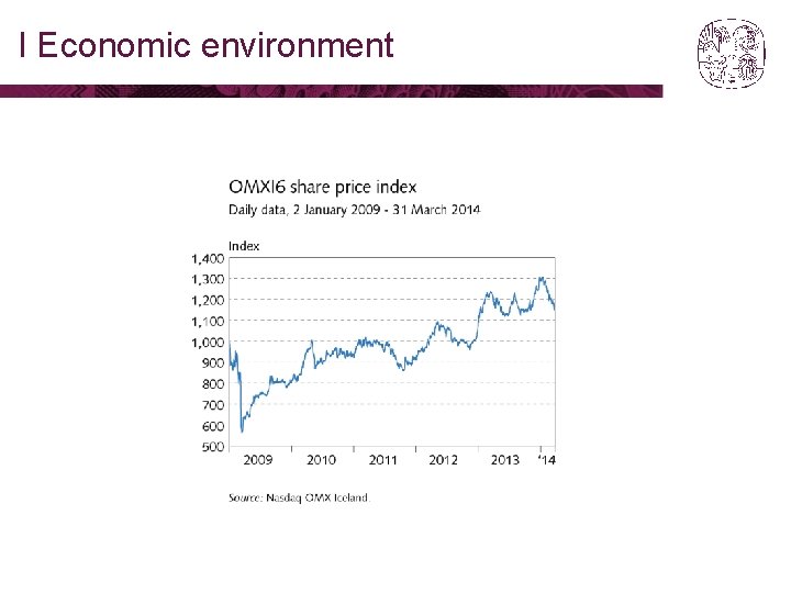 I Economic environment 