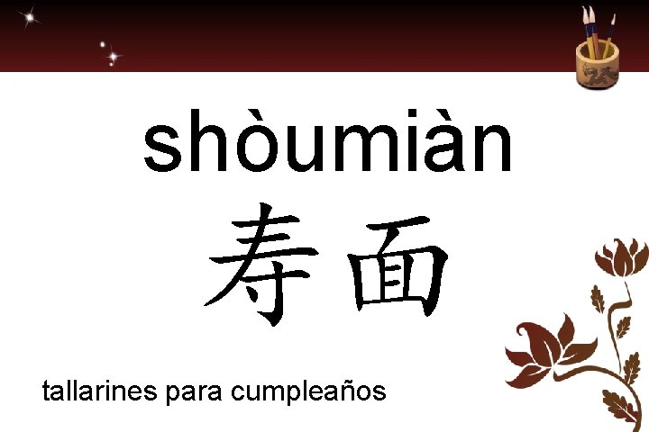 shòumiàn 寿面 tallarines para cumpleaños 