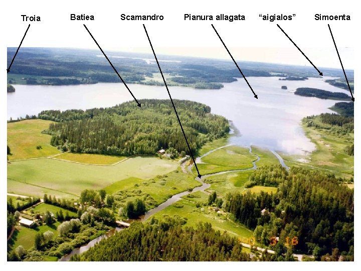 Troia Batiea Scamandro Pianura allagata “aigialos” Simoenta 