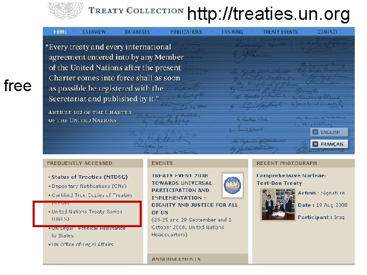 http: //treaties. un. org free 