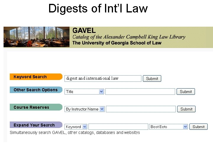 Digests of Int’l Law digest and international law 