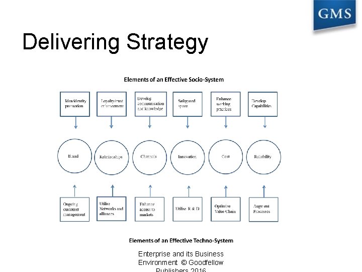 Delivering Strategy Enterprise and its Business Environment © Goodfellow 