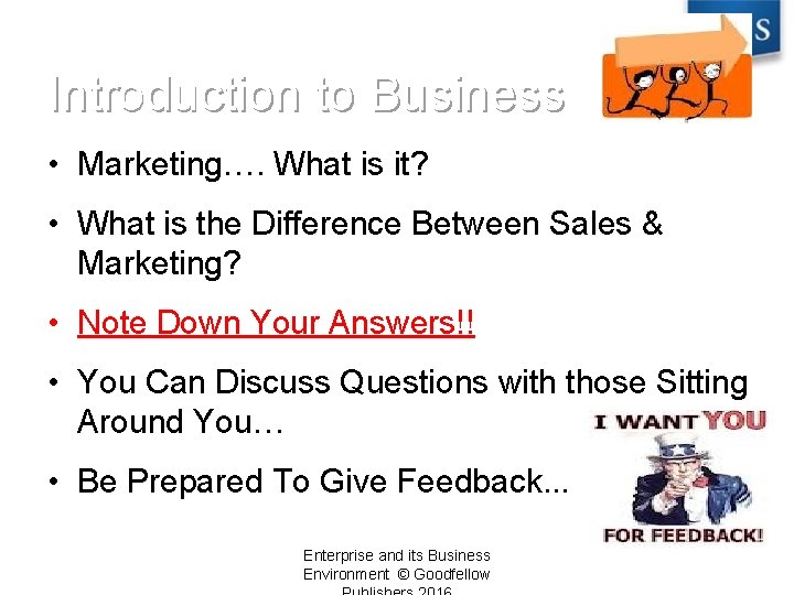 Introduction to Business • Marketing…. What is it? • What is the Difference Between