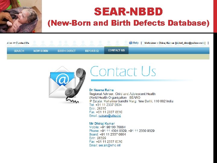 SEAR-NBBD (New-Born and Birth Defects Database) 