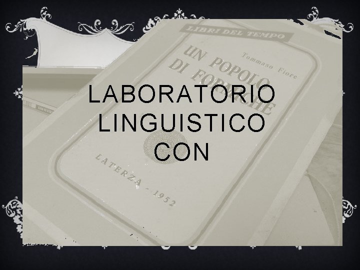 LABORATORIO LINGUISTICO CON 