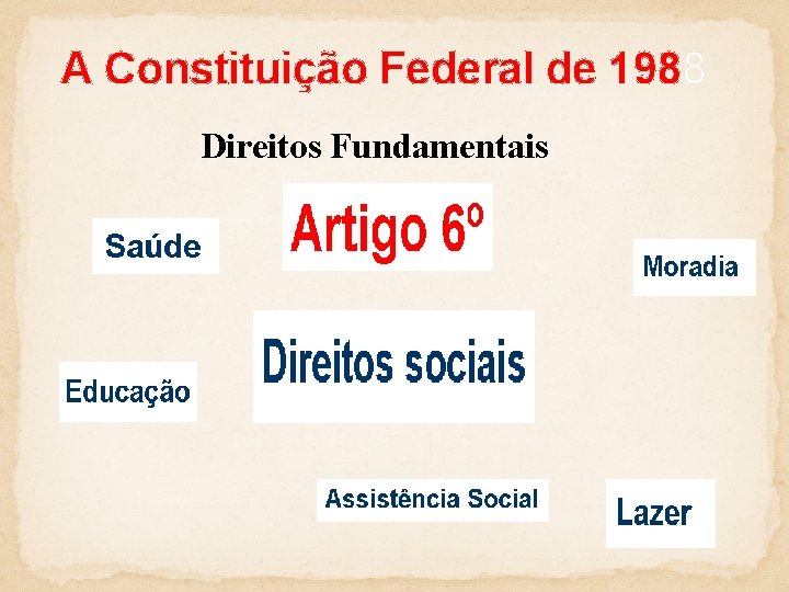 A Constituição Federal de 1988 Direitos Fundamentais 