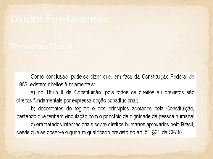Direitos Fundamentais Resumo Geral 