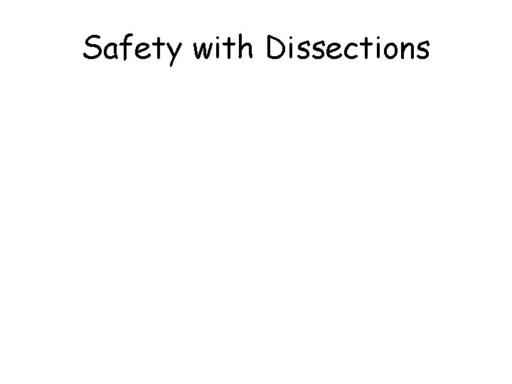 Safety with Dissections 