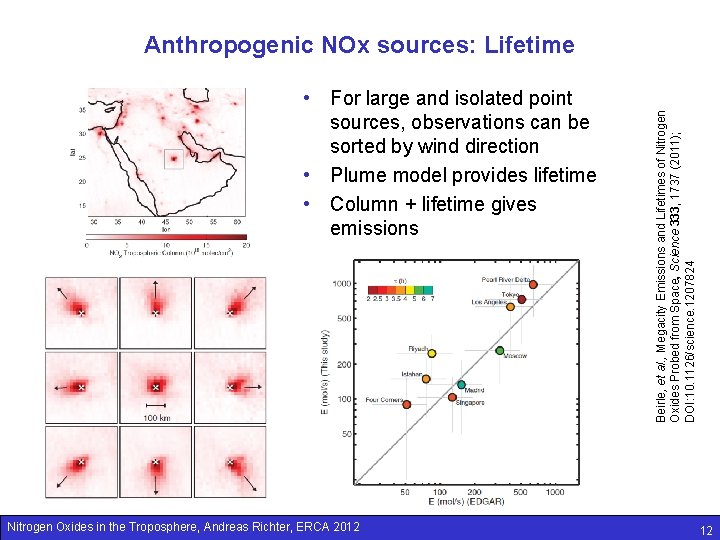  • For large and isolated point sources, observations can be sorted by wind