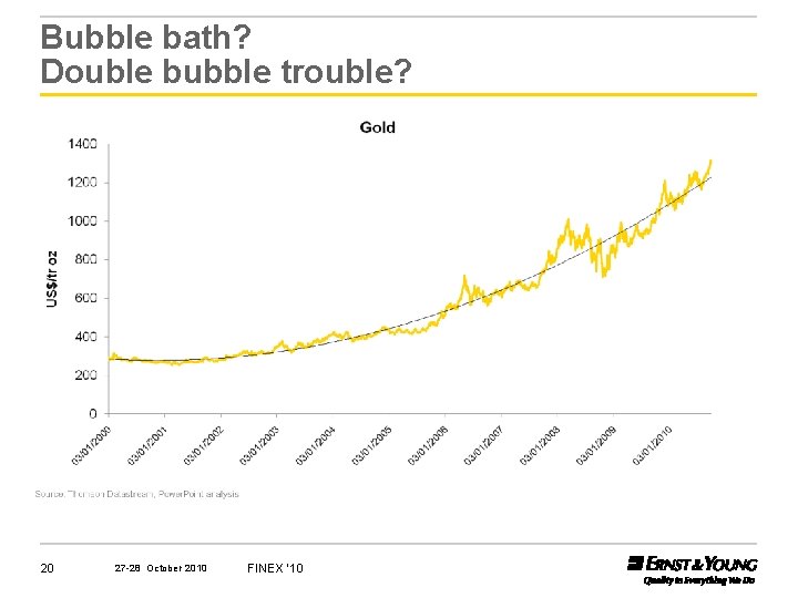 Bubble bath? Double bubble trouble? 20 27 -28 October 2010 FINEX ‘ 10 