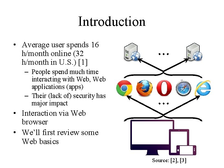 Introduction • Average user spends 16 h/month online (32 h/month in U. S. )
