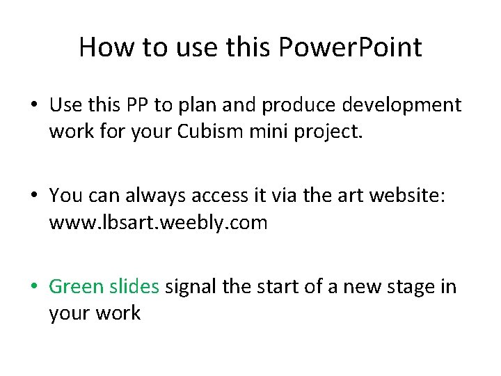 How to use this Power. Point • Use this PP to plan and produce