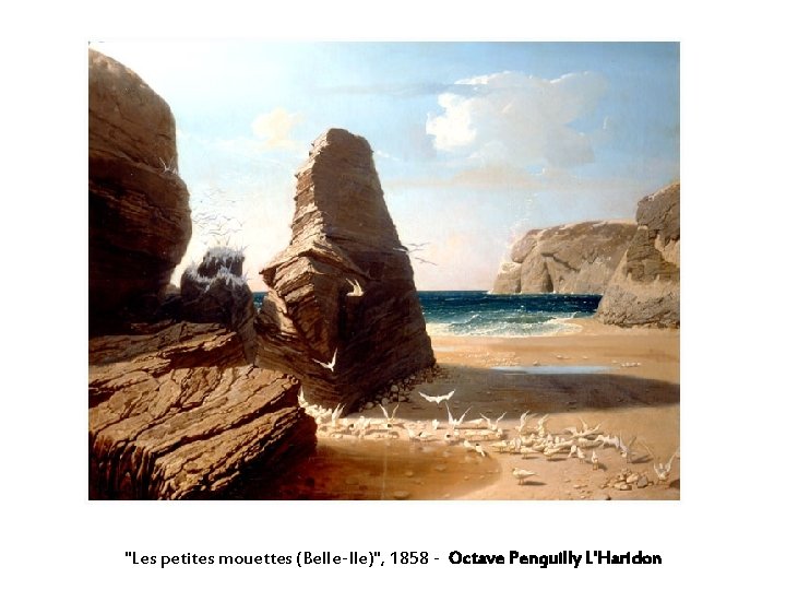 "Les petites mouettes (Belle-Ile)", 1858 - Octave Penguilly L'Haridon 