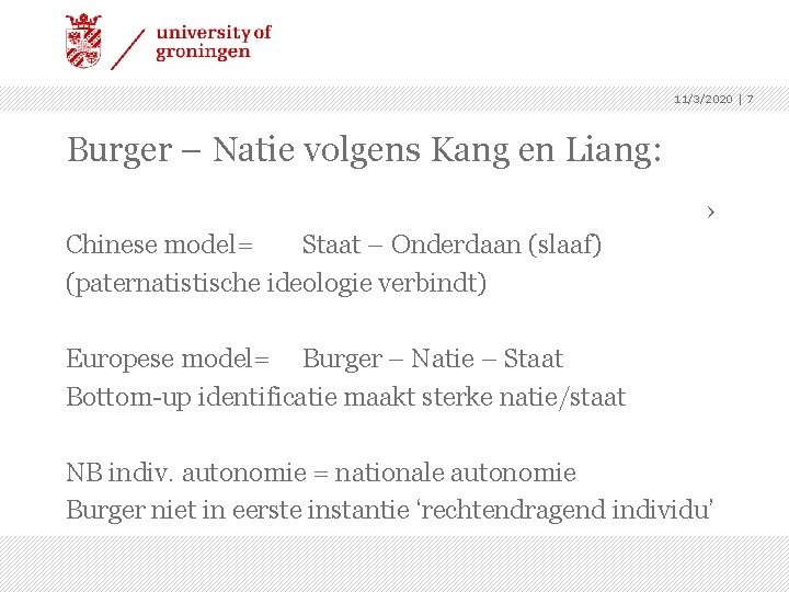 11/3/2020 | 7 Burger – Natie volgens Kang en Liang: › Chinese model= Staat