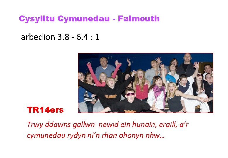Cysylltu Cymunedau - Falmouth arbedion 3. 8 - 6. 4 : 1 TR 14