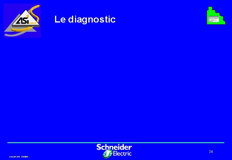 Le diagnostic 54 DMEM/DMPII - 03/2000 