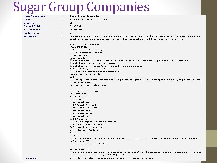 Sugar Group Companies 